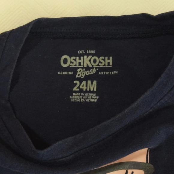 oshkosh b'gosh movie kitty navy blue long sleeve graphic shirt 24 months baby - Picture 3 of 5